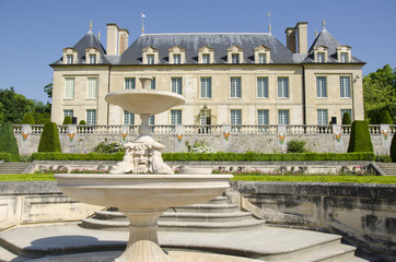 Fototapeta na wymiar Château d'Auvers sur Oise