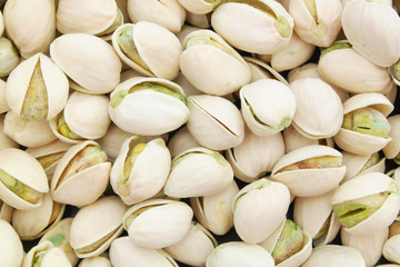 Pistachios nuts background