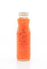 Bottle of sweet asian chili sauce