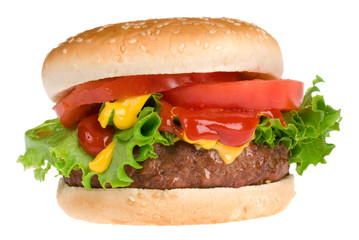 Juicy hamburger