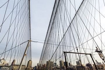 Brooklyn Skyline from Brooklyn Bridge