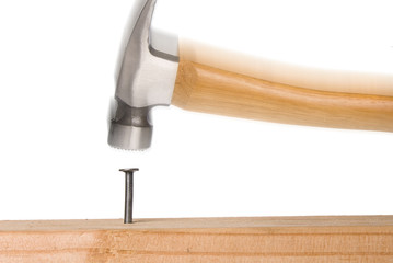 Nail in wood