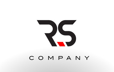 RS Logo.  Letter Design Vector.