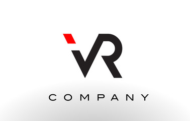 VR Logo.  Letter Design Vector.