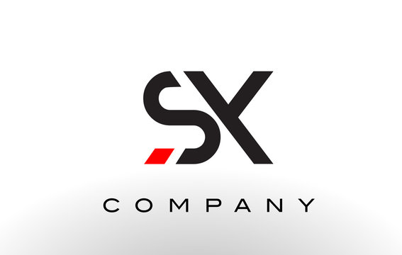 SX Logo.  Letter Design Vector.