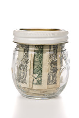 Jar of cash