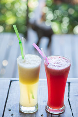 Watermelon and Pineapple Juice