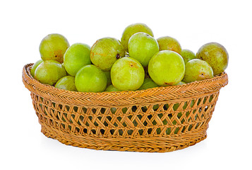  Indian gooseberry on white background