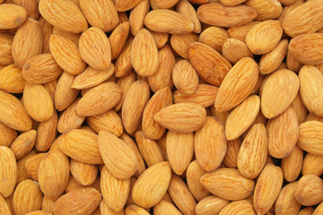 Almonds background