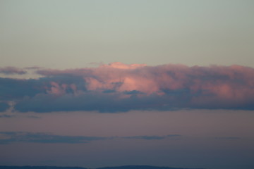 Dark sky before the sun goes down