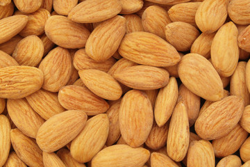 Almonds background