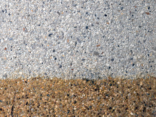 background of sand and small gravel stone texture