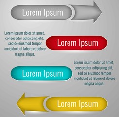 Abstract infographics number options template. Vector illustration. Can be used for workflow layout, diagram, business step options, banner, web design.