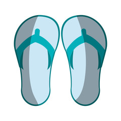 flip flops icon over white background. colorful design. vector illustration