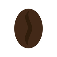 coffee bean icon over white background. vector illustration