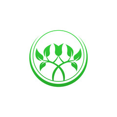 Vector abstract illustration - eco lifestyle concept