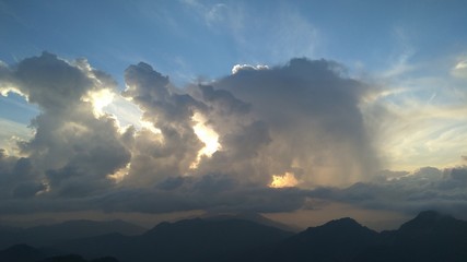 Beautiful creation of clouds its look amazing