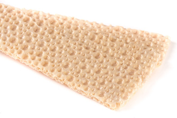 two grain crispbreads isolated on white background