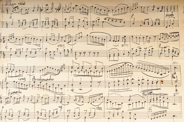 Ancient musical manuscript - 136638968