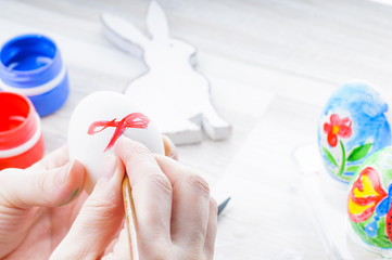 Colorful easter eggs. Coloring. Prepare to Easter