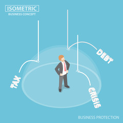 The invisible shield protect businessman from business risk fact