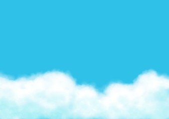 Abstract white clouds on blue sky for background. Digital generating image.