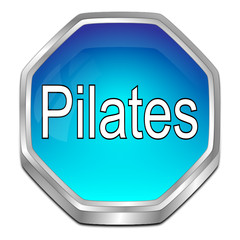 Pilates button - 3D illustration