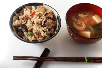 おいしそうな和風朝食
