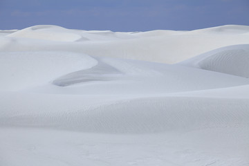 Dunes et désert de sable blanc /Nouveau Mexique / USA