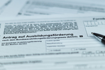 Fototapeta premium German Document - Bafög