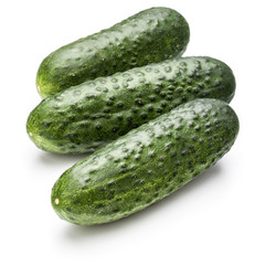 Cucumber vegetable isolated on white background cutout