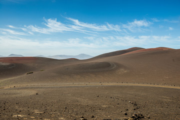 Fototapeta na wymiar National Park Timanfaya on Canary Island, Lanzarote
