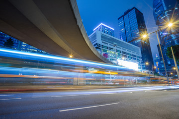 Fototapeta na wymiar Traffic road in downtown of Shenzhen,China.