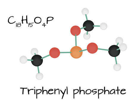 molecule Trimethyl phosphite C3H9O3P