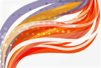 Fototapeta premium Colorful wave abstract background