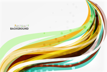 Colorful wave abstract background