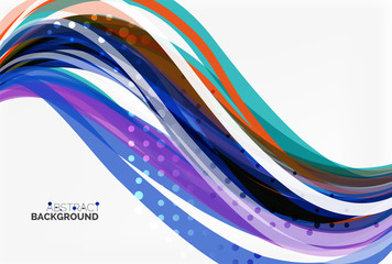 Elegant colorful wave, stripes