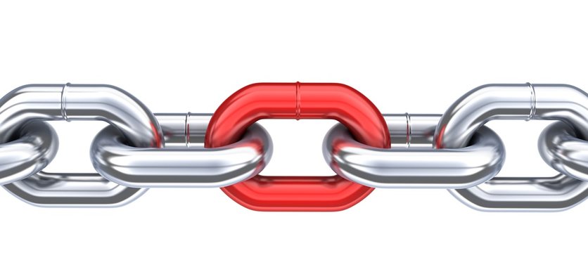 Chain and unique red link