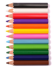 colored pencil isolated white background