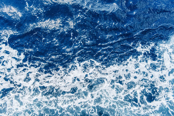 Obraz premium Background blue waves of the sea 