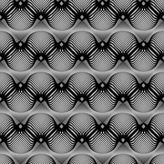 Design seamless monochrome zigzag pattern