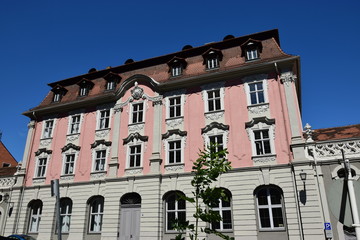 View in the historical town of Bamberg, Bavaria, region Upper Franconia, Germany