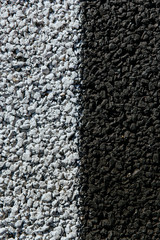 New asphalt texture with white dashed line