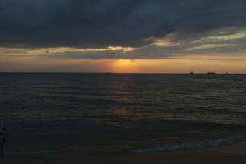 Obraz premium Sunset over the sea