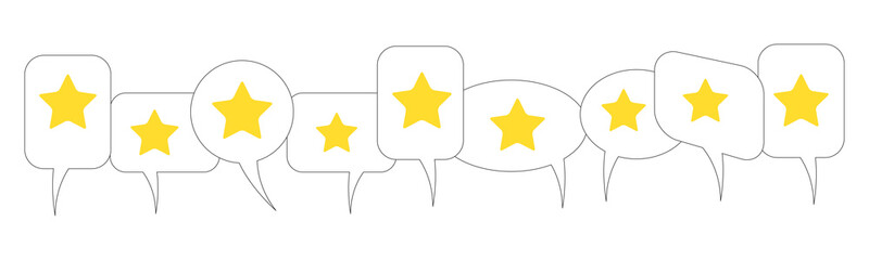 Sprechblasen - Bewertungen - Sterne