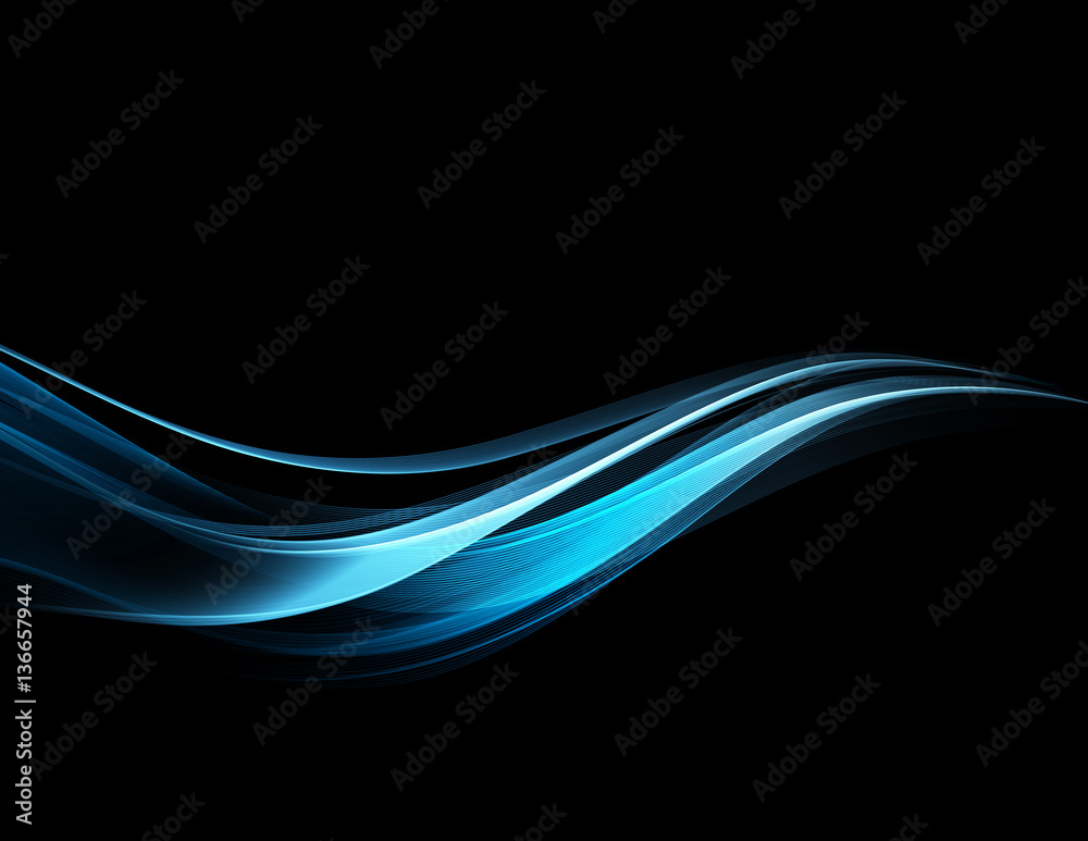 Poster Abstract color wave design element