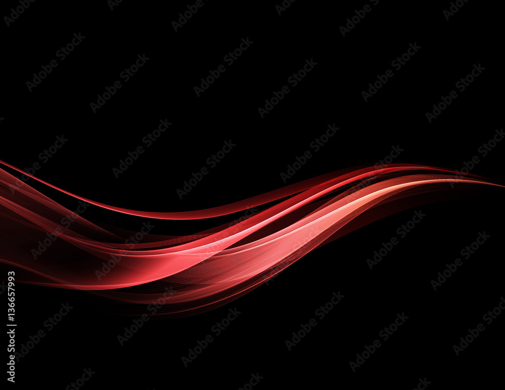 Aufkleber Abstract color wave design element