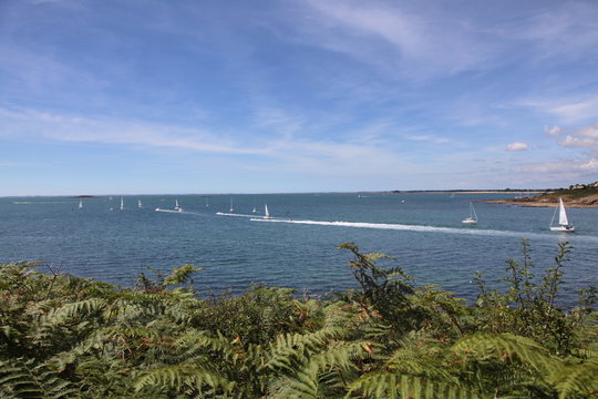 Jet ski face au petit Mont - Arzon.