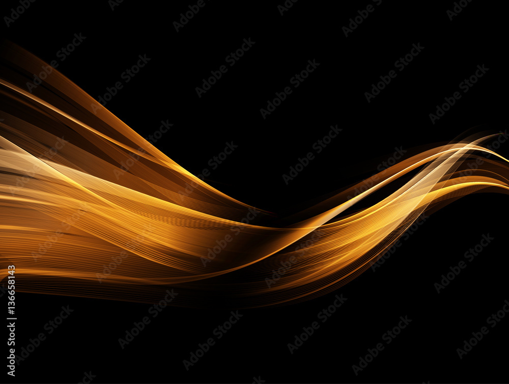 Poster Abstract color wave design element