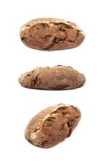 Whole loaf of bread isolated